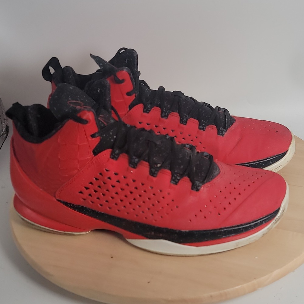 Nike Air Jordan Mens 10 MELO M11 DS Basketball Shoes 716227-605 Red Black